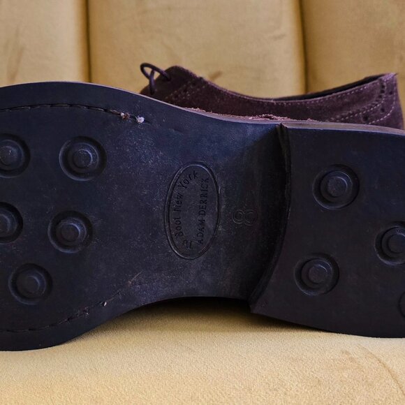 To Boot New York by Adam Derrick Dark Brown Suede Wingtips Size 8 - Picture 6 of 7